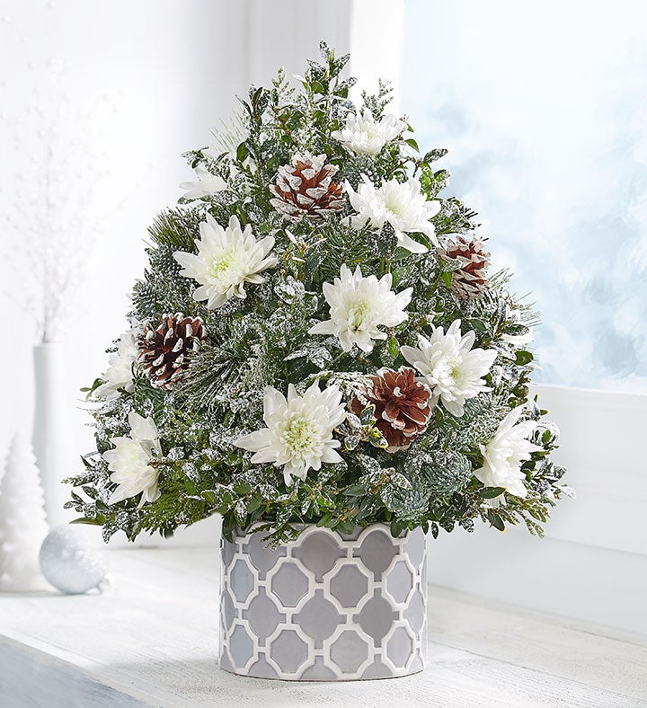Winter's Snowfall™ Holiday Flower Tree® by Real Simple®